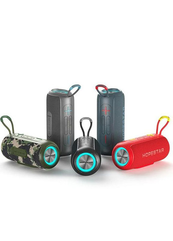 Портативная беспроводная Bluetooth-колонка P26 PRO 20 Вт, Bluetooth, TWS, FM, MP3, AUX, Mic Красный Hopestar (322127298)