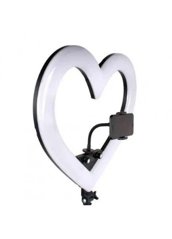 Кільцева лампа Серце 26 см RGB JM26-10 кольорова + штатив 2,1м Ring Light (351359190)