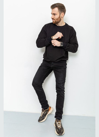 Черный свитшот мужской однотонный, цвет светло-серый, Ager (266815029)