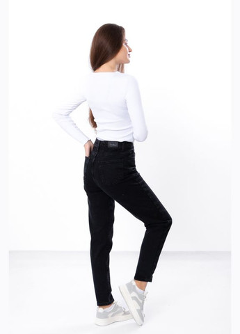 Черная зимняя джинсы женские (зима) (p-15706) Носи своє