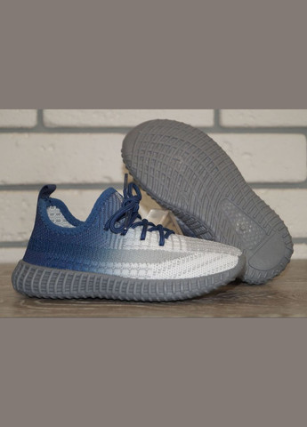 Комбіновані Осінні кросівки текстильні izi для хлопчика білі з синім Blue Rama