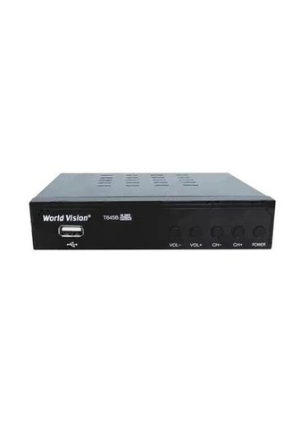 Внешний автономный ТВ-тюнер T645B, Black, H.265, AC3, DolbyDigital, DVB-T2/T/C, FM тюнер, IPTV, DLNA, Stalker, 7 кнопок, World Vision (395345921)