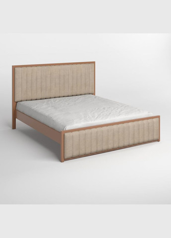 Двоспальне дерев'яне ліжко Відень (RAL8025)/Аляска 23 (Бежевий) 180х190 см (MBG-10881) Mebigrand (368280565)