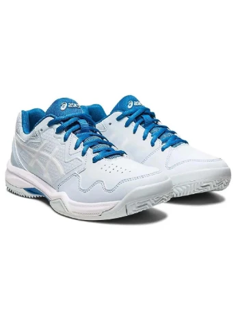 Жіночі тенісні кросівки Gel-Dedicate 7 clay light-blue Asics комбіновані демісезони (302210399)
