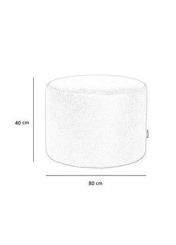 Пуф d=80см h=40см Бежевий No Brand Planet Pouf (340931863)