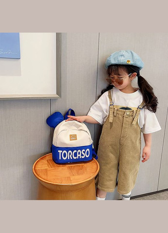 Детский рюкзак TD-620 на одно отделение с ремешком и ушками Blue Lesko (317203280)