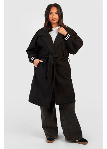 Черное демисезонное Пальто Boohoo