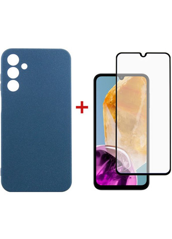 Чохол-накладка для Samsung Galaxy M15 SM-M156 Blue (DG-KM-89) + захисне скло DENGOS (341489394)