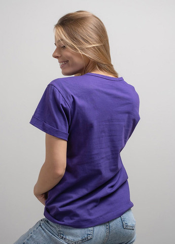 Фиолетовая летняя футболка Power