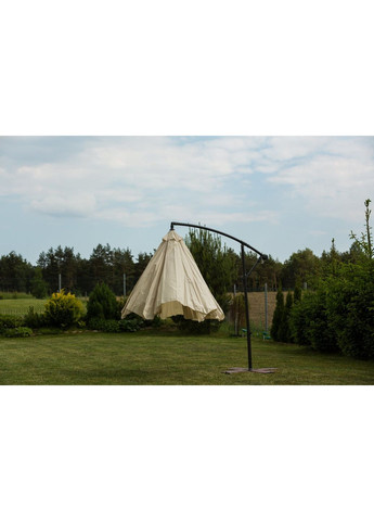 Садовый раскладной зонтик Garden (диаметр - 3 метра) с боковой стойкой, Белый Funfit (370621266)