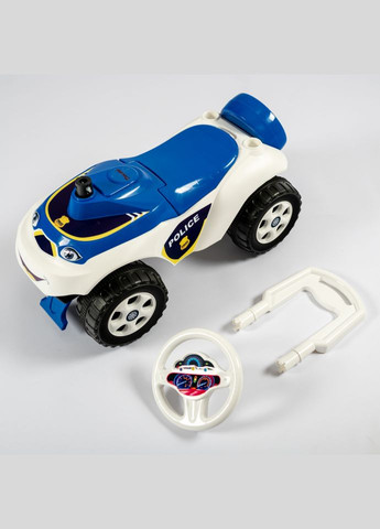 Дитячий толокар Машинка 0141/11 біло-синій Doloni (315388535)