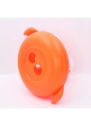 Детский надувной круг с зонтиком для плавания в бассейне диаметр 70 см (480466-Prob) Оранжевый Unbranded (335971571)