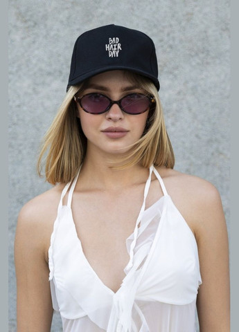 Кепка бейсболка тракер з принтом BadHair Black Without (340947291)