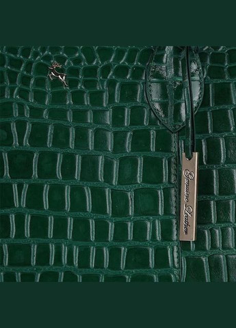 Сумка тоут через плече жіноча шкіряна середня Зелений 36050 Ashwood (338182718)