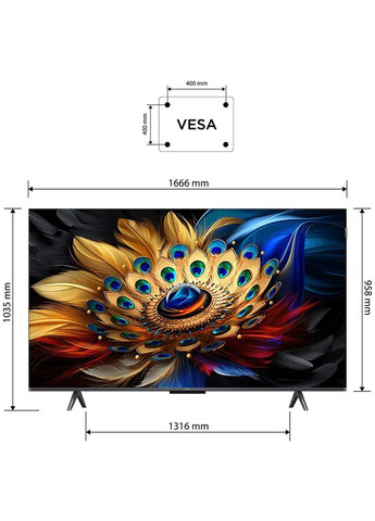 Телевізор 75C655 TCL (323104662)