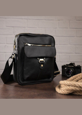 Сумка стильная мужская 14649 Черная Vintage (331906836)