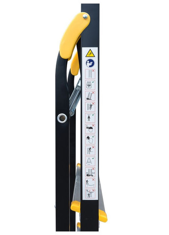 Драбина алюміній/сталь, 6 ступенів, h=1282 мм (79-1206) Mastertool (340911588)