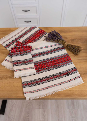 Рушник вишитий з українським орнаментом 75х35см (кет1135) Homedec орнамент комбінований