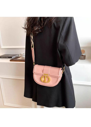 Якісна маленька сумка крос-боді, Крістіан Діор сумка сідло рожевого кольору з грубим ремінцем Christian Dior (362588079)