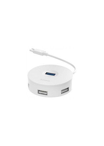 Хаб TypeC Round Box — на 1*USB3.0 + 3*USB2.0 CAHUB-G02 білий Baseus (279827227)