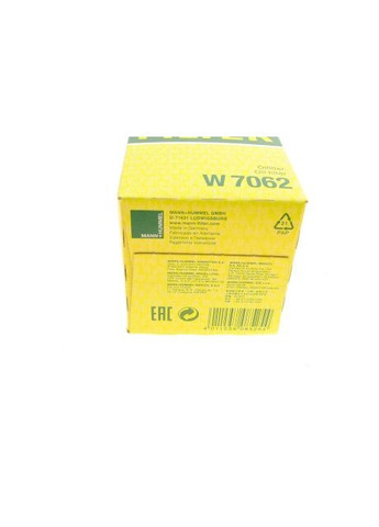 Фільтр масляний Seat Ibiza IV/Skoda Fabia/Rapid 1.4TDI 14 FILTER W 7062 UA63 Mann Filter (345765343)