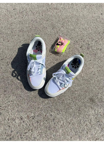 Білі Осінні кросівки чоловічі nike dunk low disrupt 2 easter pastel найк сб данк No Brand