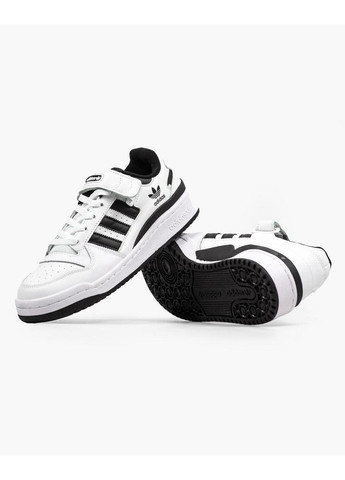 КРОСІВКИ ЖІНОЧІ ADIDAS FORUM BLACK WHITE V2 АДІДАС ФОРУМ No Brand чорні демісезони (368855040)
