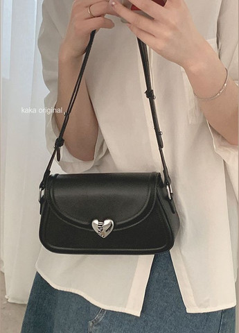 Жіноча сумка 1085 багет чорна No Brand (303323067)