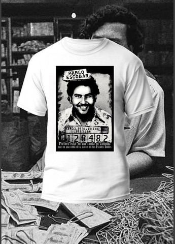 Футболка YOUstyle pablo escobar 0995 Gildan (279540581)