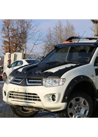 Накладка на капот V1 ( ) для Mitsubishi L200 2006-2015 гг ABS (391754719)
