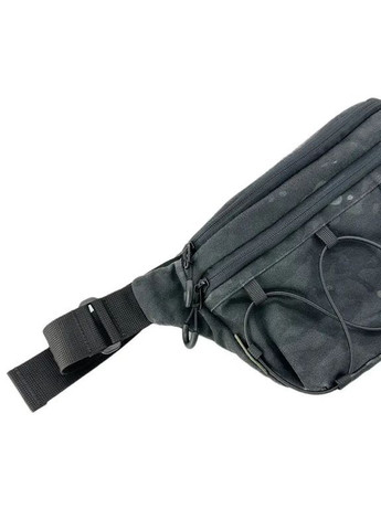 Чоловіча сумка бананка на пояс WolfPack, з гумовим кріпленням для речей. Чоловіча текстильна сумка на пояс. HardKIT 8237223-HK (370140809)