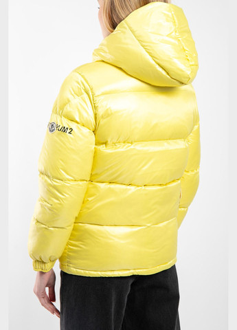 Желтая зимняя куртка пуховик Moncler