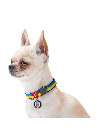 Нашийник для собак нейлоновий Nylon з QR паспортом, XL, Ш 25 мм, Дов 37-58 см WAUDOG (322642874)