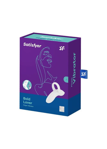 Вибратор на палец Bold Lover White, гибкий Satisfyer (366876168)