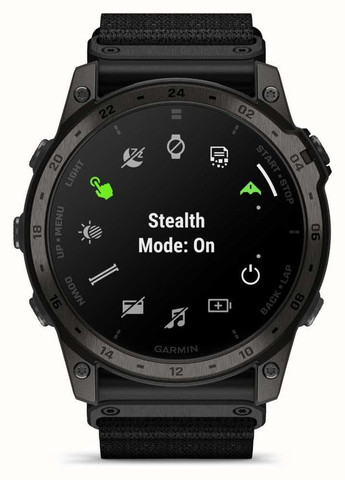 Смарт-часи Tactix 7 AMOLED Edition з адаптивним кольоровим екраном чорного кольору з нейлоновим ремінцем Garmin (314979228)