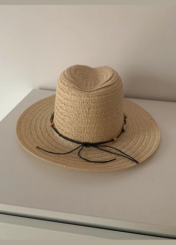 Шляпа з паперової соломки для жінки 2530901 бежевий Primark (291984805)