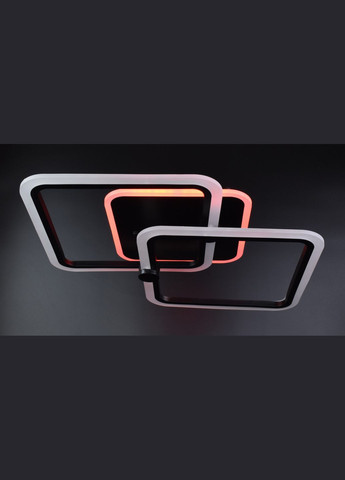 Люстра светодиодная потолочная LED светильник для квартиры на потолок лэд с пультом 25950 Черный 10х41х63 см. Sunnysky (364760458)