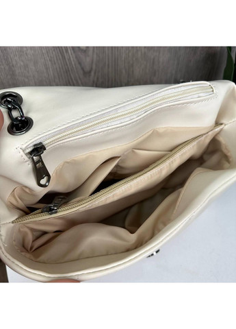 Качественная женская мини сумочка клатч Pinko стеганная молочная на плечо для вечеринки и прогулки ProDobro (363258895)