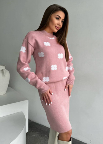 Вязаный костюм двойка: свитер + юбка Allthings (321988678)