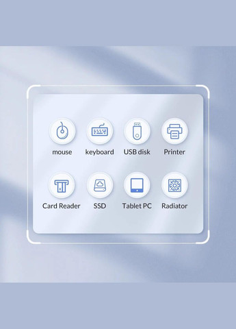 USB-хаб AH-W13F USB Type-C to USB 3.0 + 2.0 hub 15см портативний тонкий концентратор Orico (300524013)