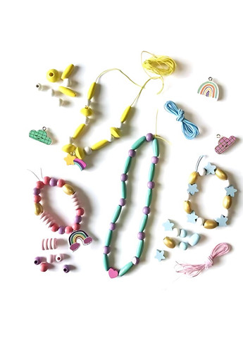 Набір бусин для браслетів, набір для творчості з намистин, подарунковий набір для дівчаток Веселка No Brand (344573519)