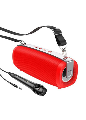 Ббездротова колонка з мікрофоном BS55 Gallant outdoor TWS BT speaker червона Hoco (277634647)
