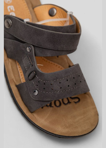 Темно-серые повседневные сандалии для мальчика подростковые Ager
