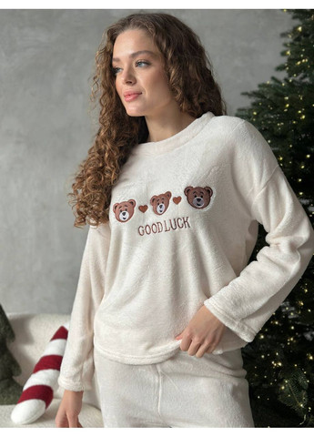 Молочная всесезон нежная плюшевая пижамка Vakko