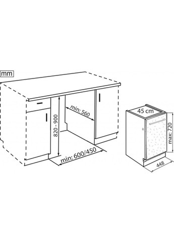 Посудомийна машина (m264374) WHIRLPOOL WSIC3M27C (369015751)