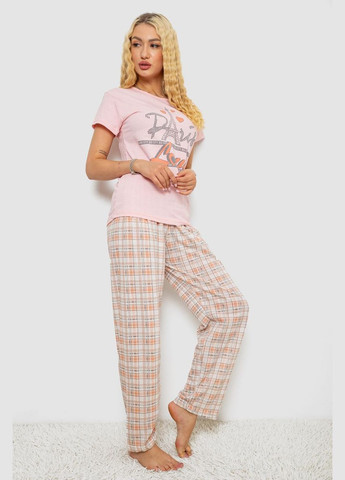 Розовая пижама женская с принтом Ager 243R3335