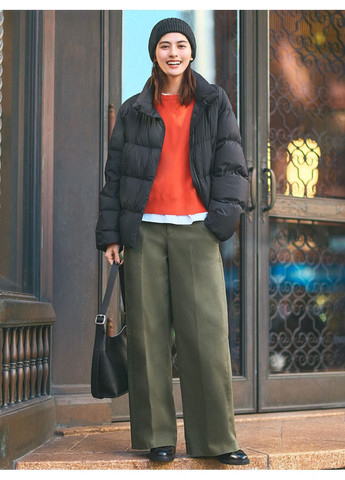 Черный Пуховик Uniqlo