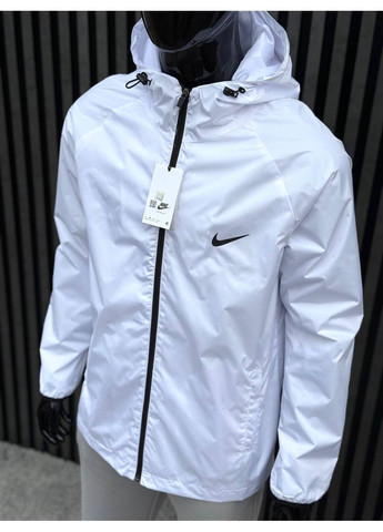 Белая демисезонная ветровка No Brand