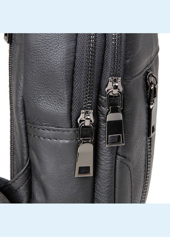 Сумка мужская через плечо кожаная слинг 14414 Черный Vintage (302009215)