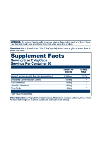 Super Bio Vitamin C 1000mg - 100 vcaps Solaray (392265578)